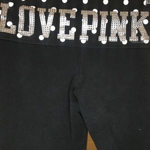 Pink yoga/track/lounge/leggins pants black Size S